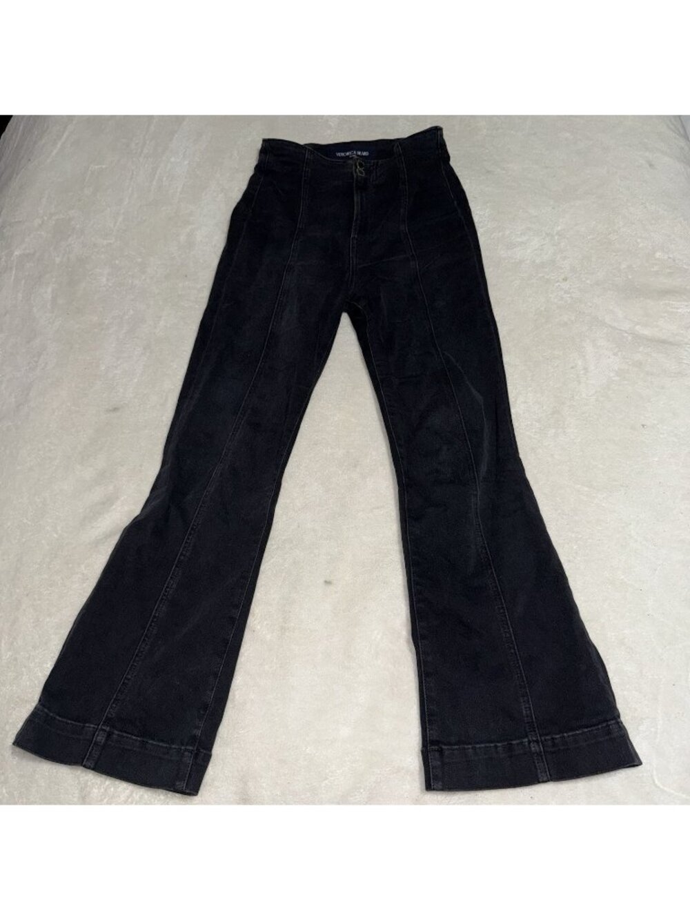 Veronica Beard Carson Ankle Flare High Rise Jeans Black Women’s 28